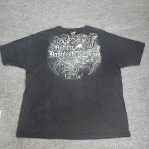 Vintage Harley Davidson Size 2XL Four Rivers Paducah Eagle AOP Graphics Eagle